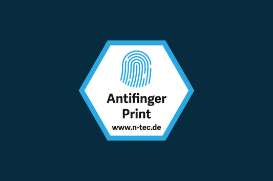 Adhesive Aufkleber antifinger print